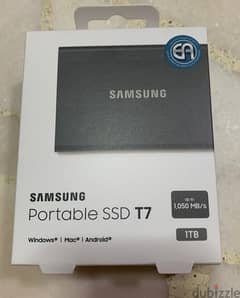 SAMSUNG T7 Portable SSD 1 TB USB 3.2 Gen2 Grey