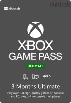 xbox gamepass 3 شهور