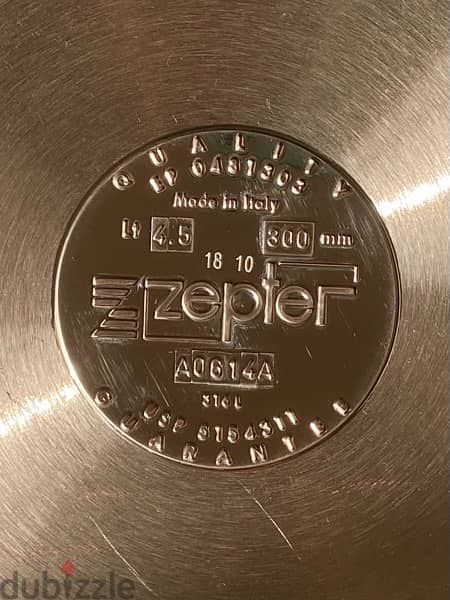 Zepter Wok with lid, 30 cm, 4.5 L 4