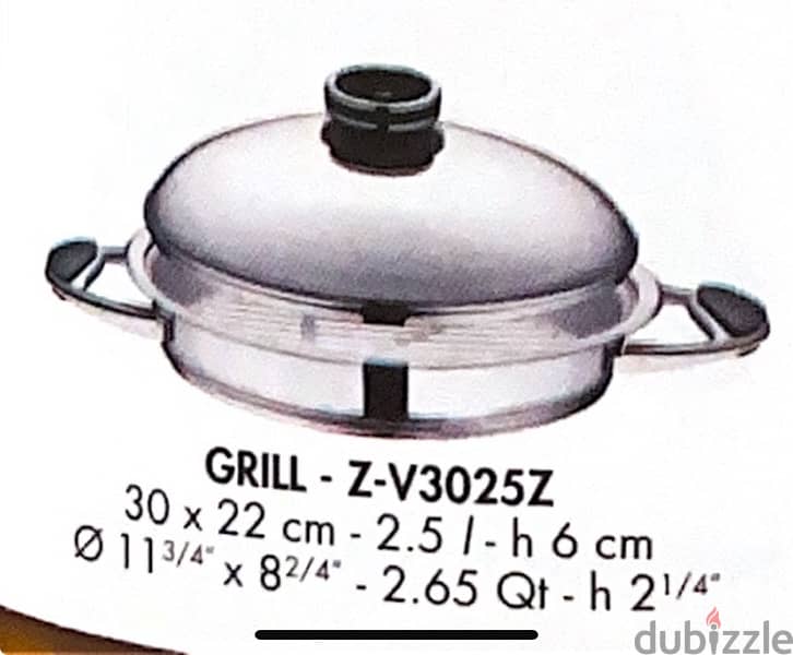 Zepter Grill 30 cm, 2.5 L 5
