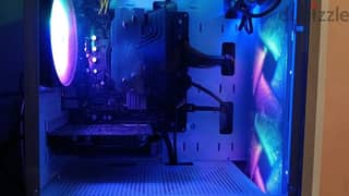 PC computer with cooling system and RGB lighting
