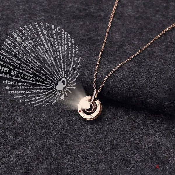 I love you in 100 language necklace 3