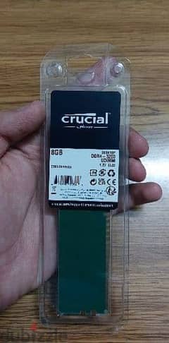 Crucial 8GB DDR4 Ram for PC - رامات ٨ جيجا للكمبيوتر كروشال لم تستخدم