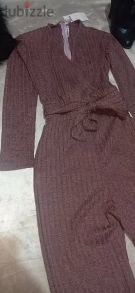 ribbed winter pink and purple jumpsuit umpsuit 1