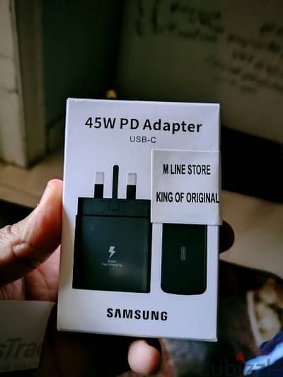 شاحن بكبل ٤٥وات وارد الخارج samsung supre fast charger 2.0