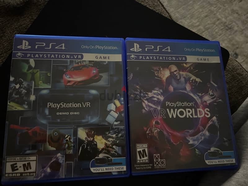 Play Station VR Worlds Disc and Vr Demo disc 0