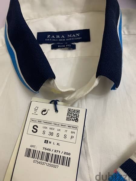 Zara Man shirt with ticket 1