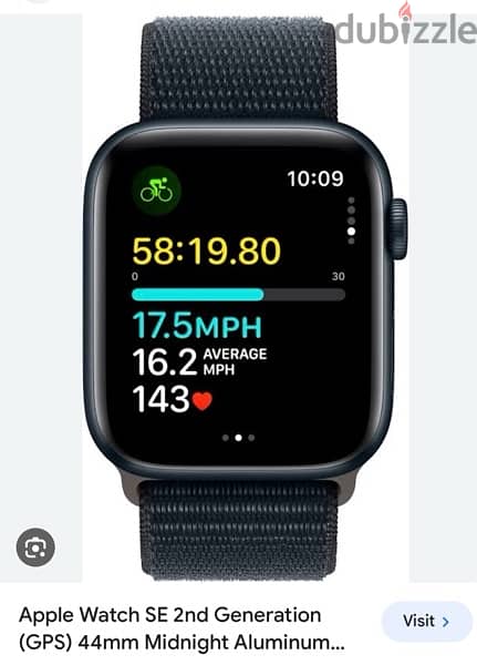 Apple Watch SE (2nd Gen) 44mm Midnight SL GPS 1