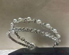 Bridal crown /headpiece from pearls and crystals 0