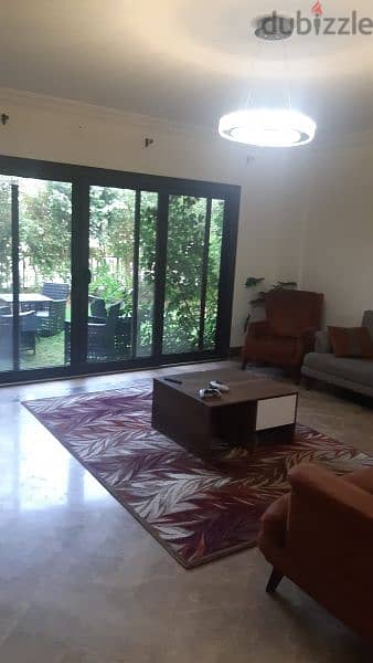 for rent Ground floor with garden fully furnished in mivida شقة إيجار 8