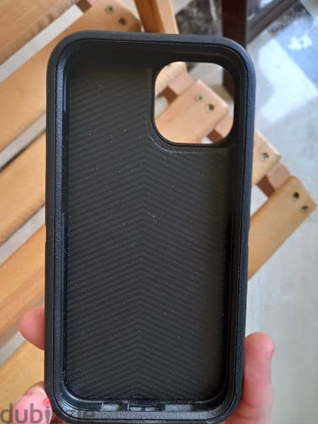 Case for iPhone 13,Heavy Duty 3-Layer - جراب ايفون ١٣ اسود  ، ٣ طبقات 4