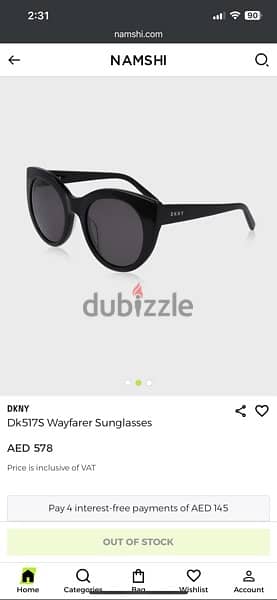 DKNY / Dk517S Wayfarer Sunglasses 10