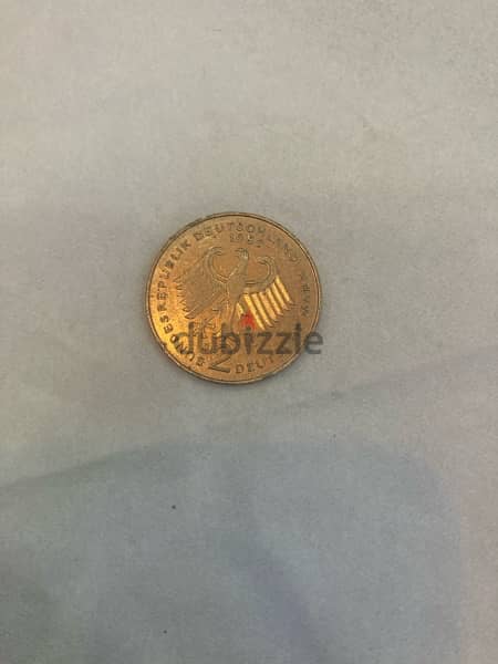 2 Deutsche Mark 1989 Coin F Bundesrepublik Deutschland 1949-1979 1