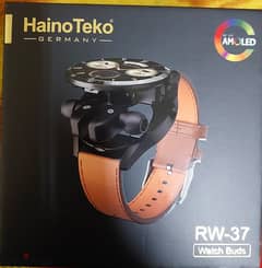 ساعة سمارت Hainoteko Rw 37 ساعه بداخلها ايربودز 0