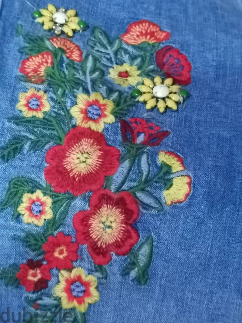 Zara embroidered torn skinny jeans 6