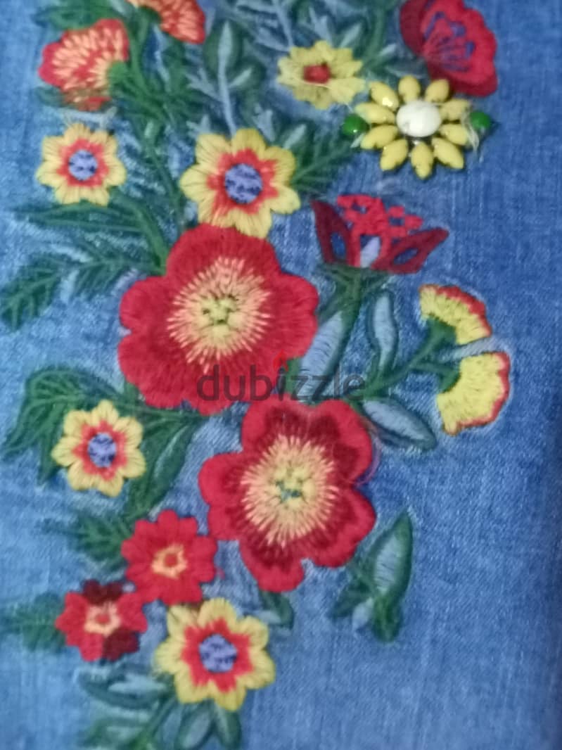Zara embroidered torn skinny jeans 7