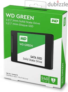 هارد SSD ماركة ويستيرن ديجيتال 240 جيجا جديد متبرشم بالضمان 3 سنوات 0