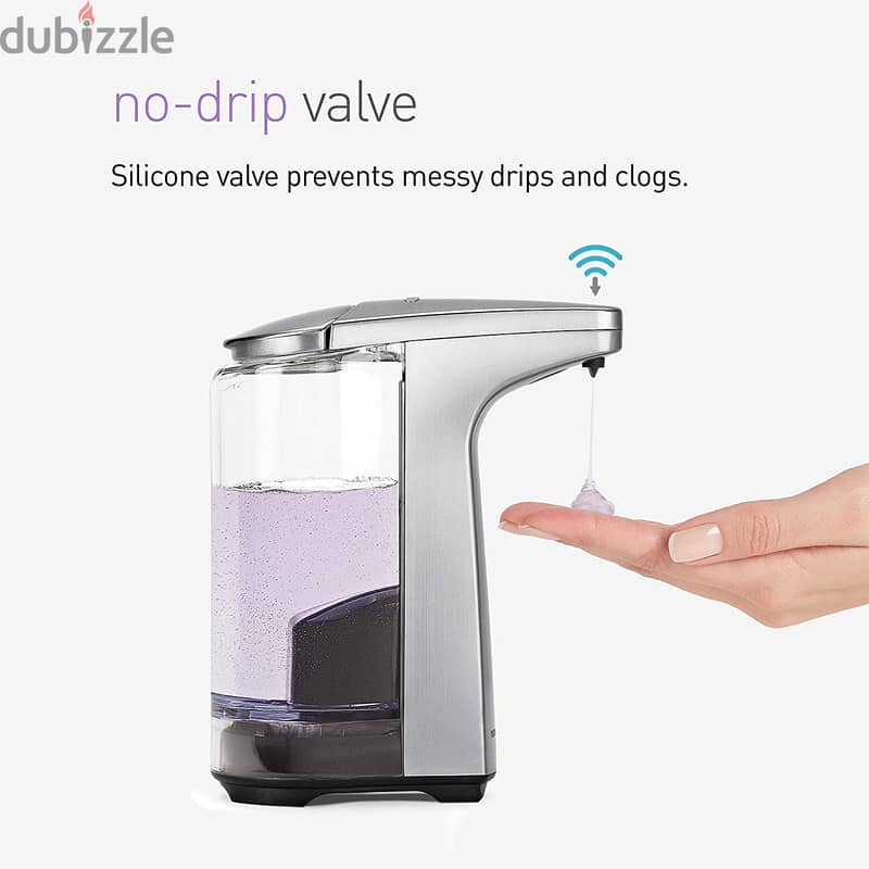 simplehuman 8 oz. Touch-Free Sensor Liquid Soap Pump Dispenser 2