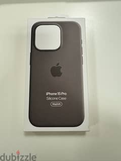Iphone 15 pro silicone case original clay 0