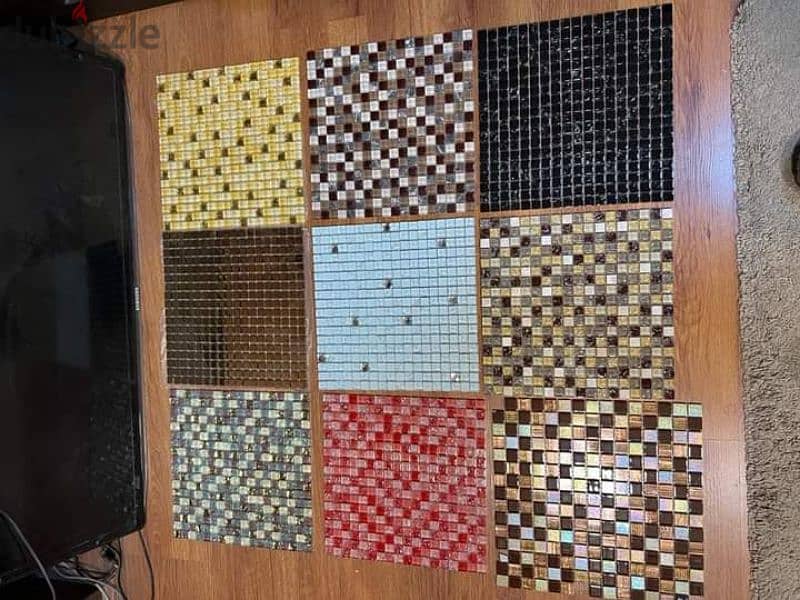 Mosaic tiles for decorations Glass mosaic شيت الموزاييك ل الديكورات 1