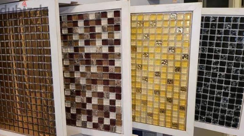 Mosaic tiles for decorations Glass mosaic شيت الموزاييك ل الديكورات 2