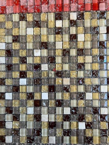 Mosaic tiles for decorations Glass mosaic شيت الموزاييك ل الديكورات 6