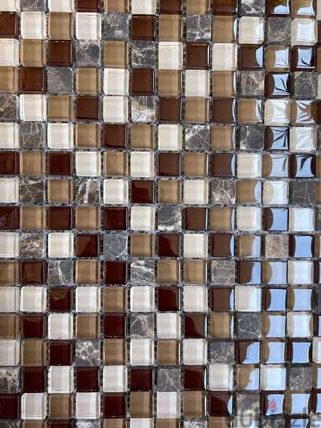 Mosaic tiles for decorations Glass mosaic شيت الموزاييك ل الديكورات 8
