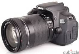 canon 650 d with 18-135mm 0
