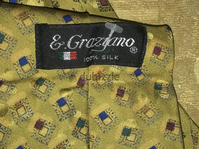 Pure silk designer tie, made in Italy 2