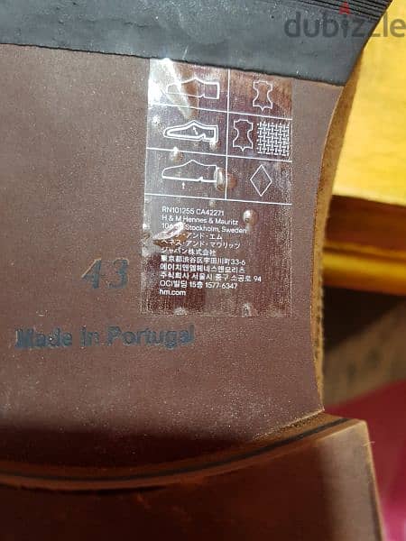 حذاء H&M برتغالي جديد وارد من الخارج لم يستعمل اطلاقا مقاس 43 3