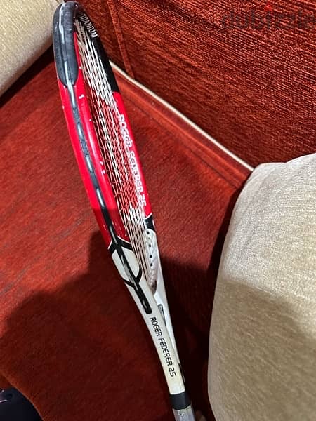 Original Willson Roger Federer 25 Used Tennis Racket With Its Cover 2