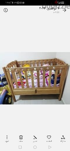 سرير أطفال خشب 0