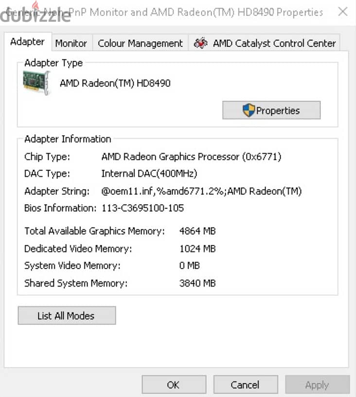 AMD Radeon HD 8490 1gb 3