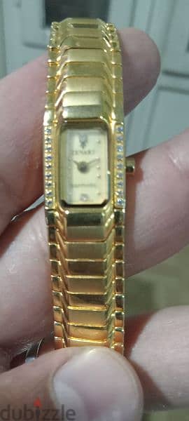 ساعة حريمى تحفة نادرة zenart 22k gold لم تستخدم محتاجة حجر  من  35 سنة 2