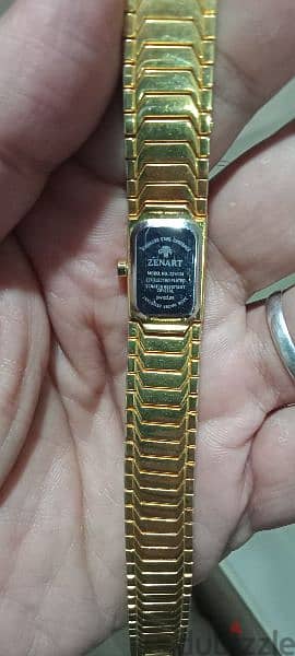 ساعة حريمى تحفة نادرة zenart 22k gold لم تستخدم محتاجة حجر  من  35 سنة 3