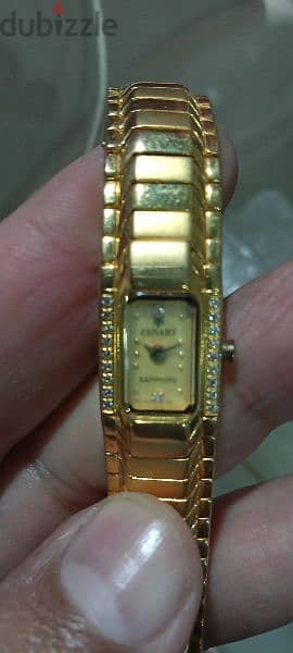 ساعة حريمى تحفة نادرة zenart 22k gold لم تستخدم محتاجة حجر  من  35 سنة 5