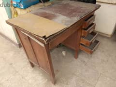 مكتب خشب مستعمل للبيع