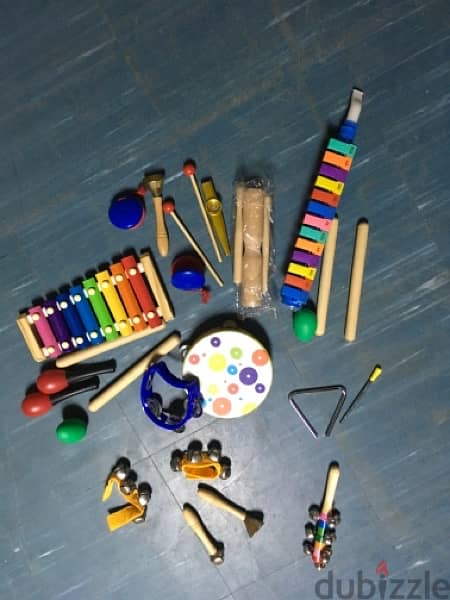 Montessori items to develop motor  and mental skills. . 1