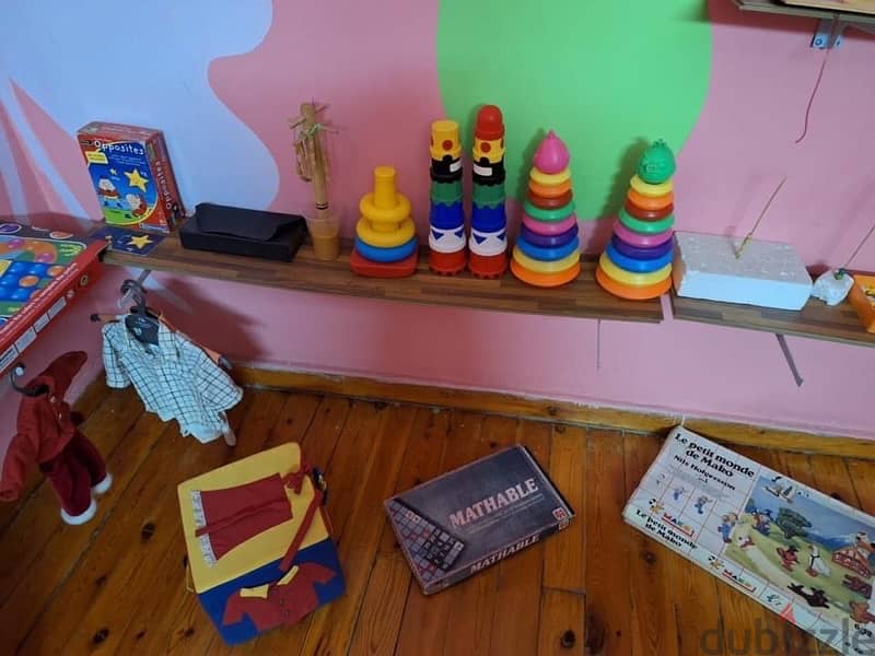 Montessori items to develop motor  and mental skills. . 13