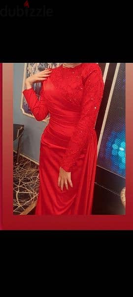 فستان سواريه أحمر بإكستنشن 2