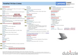 Lenovo Thinkpad T16 Gen 2 I 13th Gen i7 | 32GB | 4TB | TOUCH | W11Pro 0