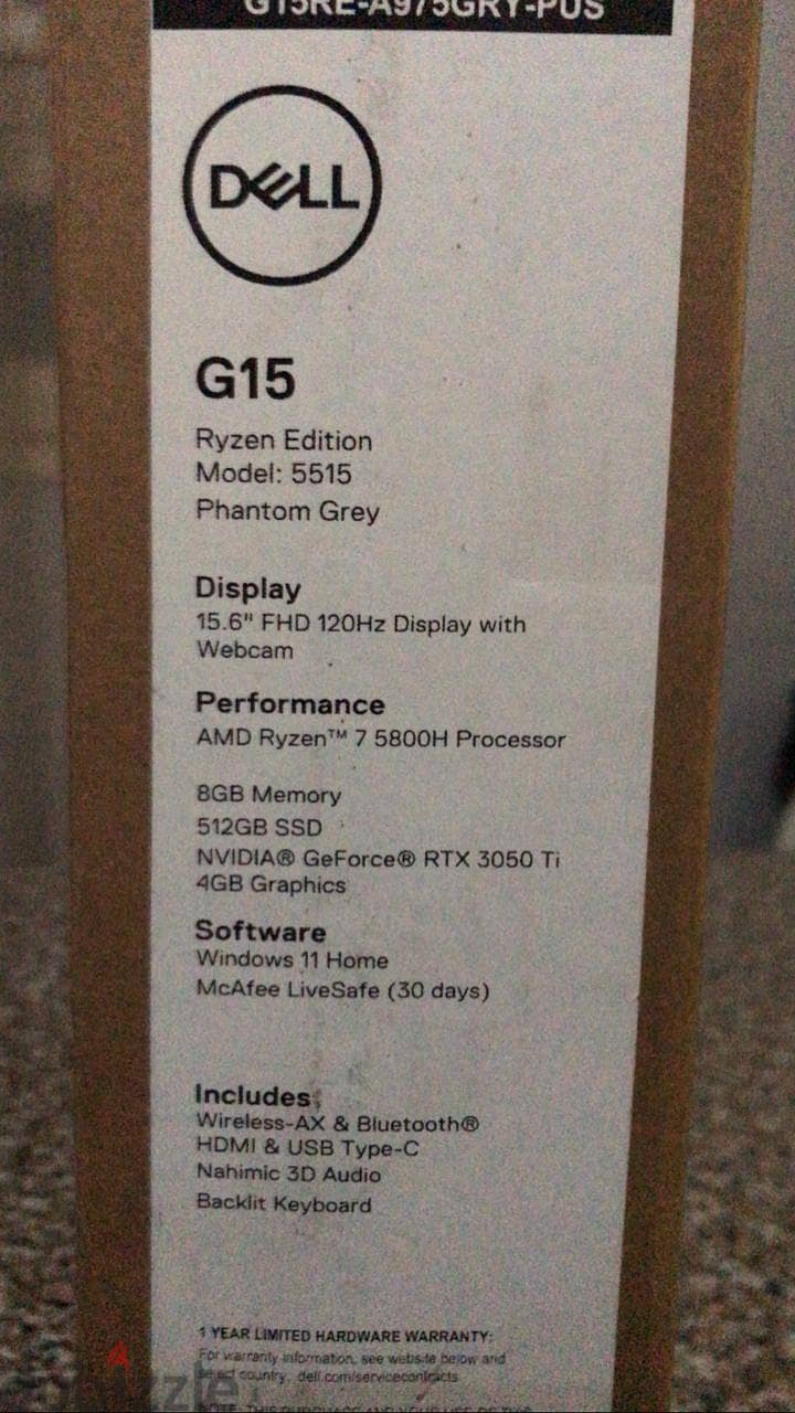 laptop Dell G15 5515 1