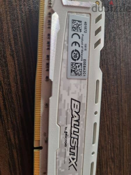 Ram Ballistix White 8 Gb, 3000 mhz 5