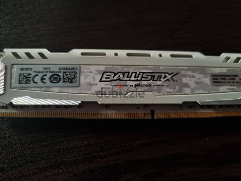 Ram Ballistix White 8 Gb, 3000 mhz 7