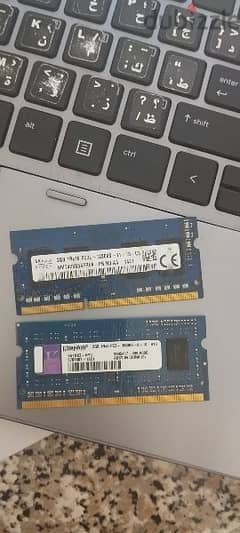2x 2GB laptop ram ddr3 سعر القطعتين معا ٣٠٠ جنيه