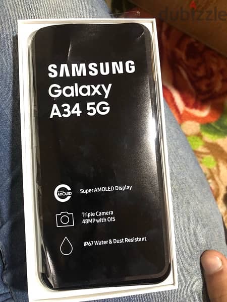 Samsung a34 جديد متحطش فيه شريحة ضمان ساري لمدة سنة 1