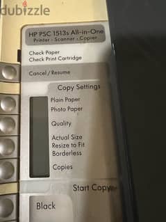 HP psc 1513s all in one