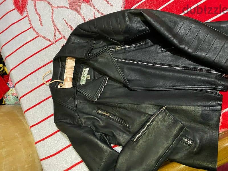 Pure leather jacket  چاكت جلد بيور 2