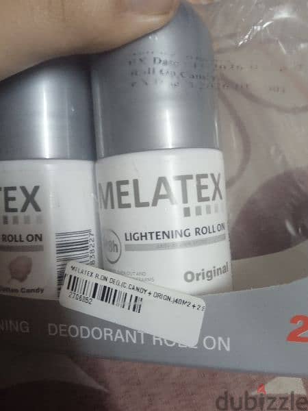 ميلاتكس مزيل عرق من شركة  Melatex , lightening ,Roll on ,cotton candy 8