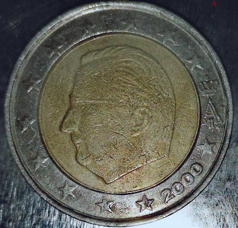 2 يورو سنة 2000 0